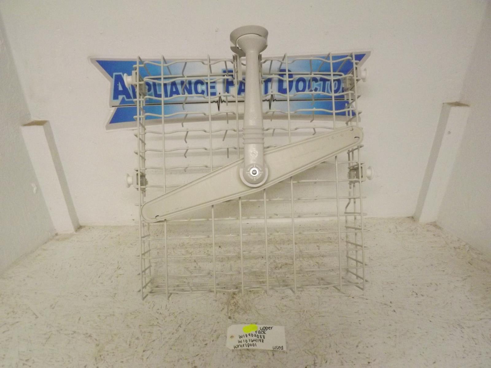 Whirlpool Dishwasher W10909088 W10164198 Upper Rack Used Whirlpool Dishwasher W10909088 W10164198 Upper Rack Used